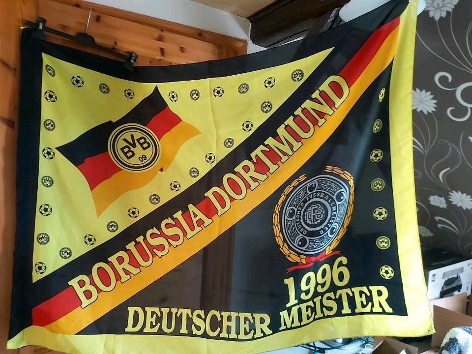 BVB Fanartikel Borussia Dortmund Sofaüberwurf Fahne Flagge in Göttingen