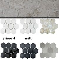 Hexagonale Mosaik Fliesen Keramik Wand Boden Weiss Schwarz Zement Bayern - Ebrach Vorschau
