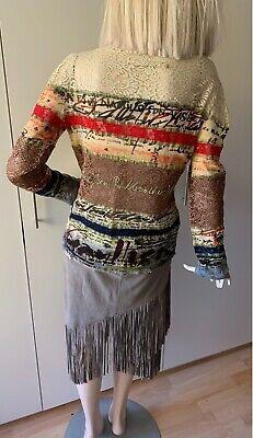 True Religion toller Lederrock mit Fransen Western Look S in Meine