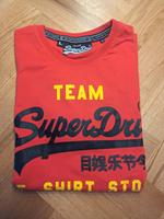 ❤️‍SuperDry T-Shirt Herren, rot mit Druck vorne & hinten, Gr. L❤️ Bayern - Kolbermoor Vorschau