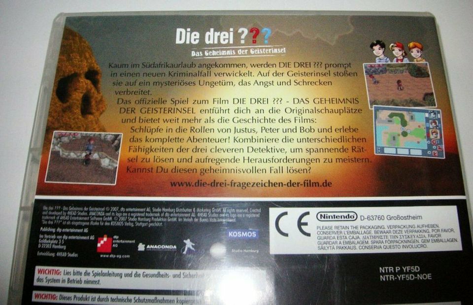 Nintendo DS Die drei Fragezeichen - Das Geheimnis d Geisterinsel in Hohenhameln