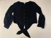 schwarze Bluse zum Knoten von H&M Größe 34 Niedersachsen - Marxen Vorschau