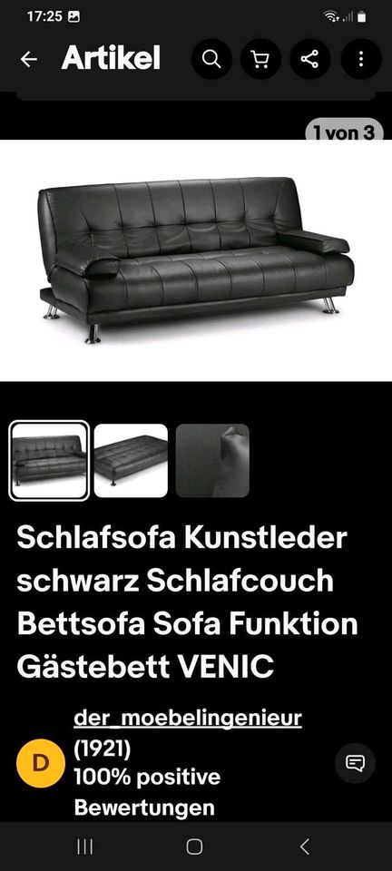 Kunstledercouch in Stuttgart