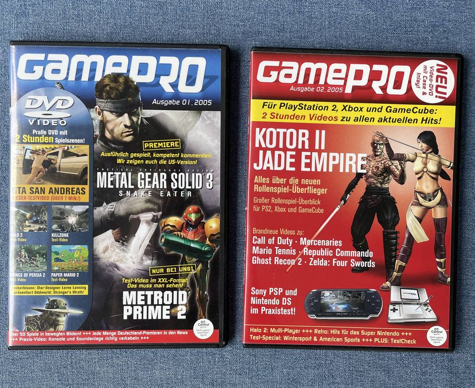 GamePro DVD Video 01 und 02 von 2005, Metal Gear Solid 3 u.a. in Hannover