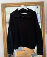 Strickpullover mit Reißverschluss schwarz Hessen - Schlüchtern Vorschau