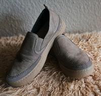 original CLARKS Clarks Slipper Sneaker Echtleder wie neu 39 braun Nordrhein-Westfalen - Geldern Vorschau