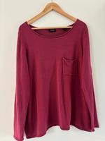 Pullover dunkelrosa mit Brusttasche Gr. 44/46 Bayern - Oberasbach Vorschau