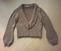 kurze braune Strickjacke Jacke hübscher Kragen Gr. L XL Gr. 42 Hamburg-Nord - Hamburg Langenhorn Vorschau