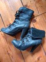 Damen Stiefeletten Schnürschuhe Herbst Boots High Heels Sachsen - St. Egidien Vorschau