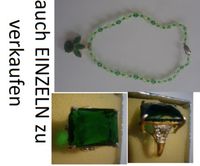 Schmuckset grüner Zirkonia 925 Silber vergoldet Baden-Württemberg - Kuchen Vorschau