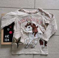 Langarmshirt, Longsleeve, Sweatshirt, Mädchen, Einhorn, 104 Sachsen - Coswig Vorschau