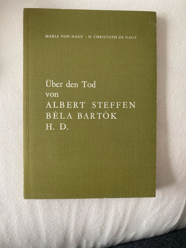 Über den Tod von Albert Steffen Bela Bartók in Stuttgart