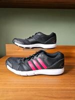 Neuw. Sportschuhe Sneaker Adidas schwarz + pinke Streifen Mesh Nordrhein-Westfalen - Goch Vorschau