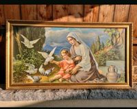 Heiligenbild "Giovanny" antik  Maria mit Jesuskind  Holzrahmeni Bayern - Königsberg i. Bayern Vorschau
