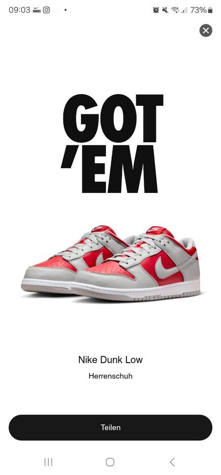 Nike Dunk Low “Varsity Red and Silver”  Ultraman in Mönchengladbach