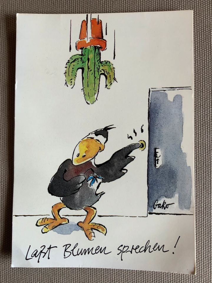 Postkarte: Lasst Blumen sprechen! in Hamburg