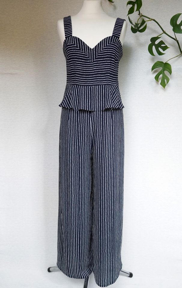 Overall Gr. S Jumpsuit Einteiler Streifen Blau in Siek