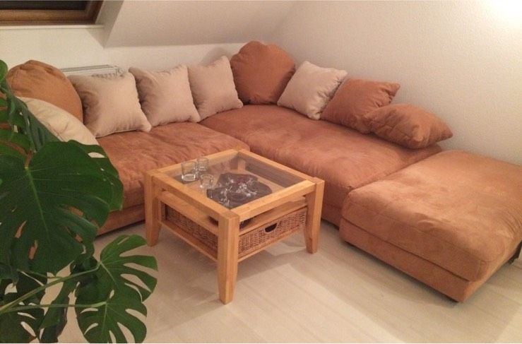 11 tlg. Wohnzimmer Möbel SET/Couch,Schränke,Schreibtisch,Esstisch in Pössneck