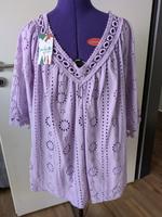 Bluse Boho flieder Lochstickerei leicht und luftig lila Schleswig-Holstein - Bargteheide Vorschau