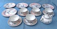 Porzellan-Kaffeeservice 16 Teile - Mit China-Motiv - Zuckerdose Hessen - Groß-Gerau Vorschau