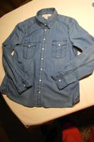 Damenbluse Jeansbluse Gr. 38 blau L.O.G.G. langarm BW/Leinen Misc Hessen - Künzell Vorschau