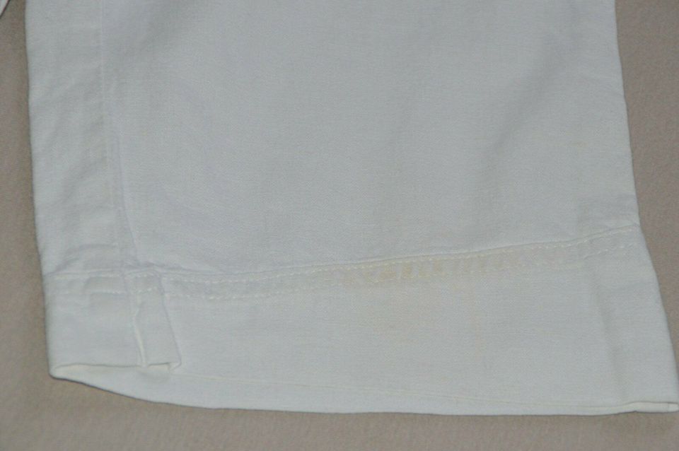 H & M weiße Leinen 7/8 Hose in weiß in Gr. 104 in Harsum