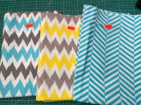 Stoffpaket 2,5m Camelot Fabrics Patchwork Chevron türkis gelb Bayern - Gaimersheim Vorschau