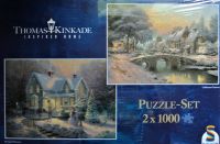 Thomas Kinkade -Winterliches Dorf-Im Mondlicht - 57496 - OVP !!! Thüringen - Gotha Vorschau