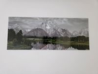 Panorama Glasbild Berge & Bäume Bayern - Glonn Vorschau