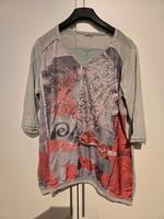 Shirt 3/4 Arm grau/rosa Glitzersteine Größe 48/50 Berlin - Neukölln Vorschau