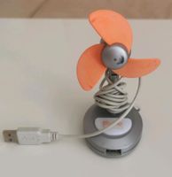 USB Ventilator mit Standfuß Silber / Orange gebraucht Hessen - Baunatal Vorschau