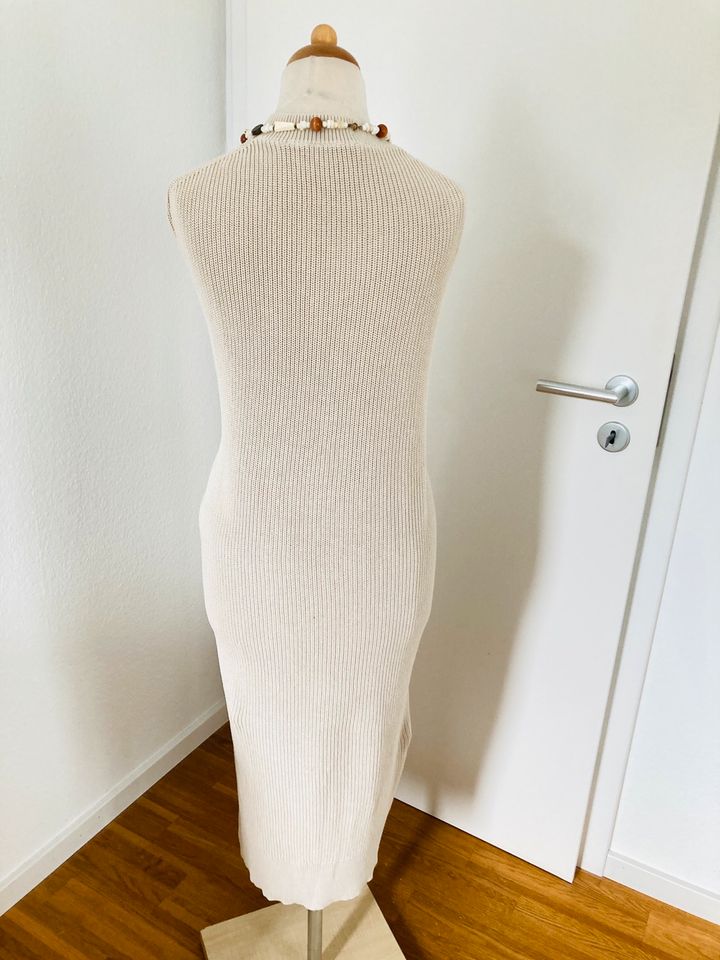 Opus Kleid Gr 40 beige lang Strickkleid Maxikleid Sommer in Weissach im Tal