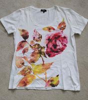 Damen Shirt weiß mit Blumen Druck, Gr. 44 Dresden - Seevorstadt-Ost/Großer Garten Vorschau