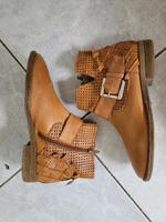 Echtleder Stiefeletten cognac mit Schnalle Baden-Württemberg - Göppingen Vorschau