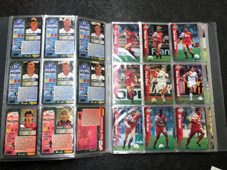 Panini Fußball Bundesliga 94/95 Sammelkarten RAN Trading Cards in Bestensee