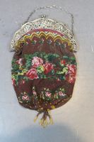 Antike Bügeltasche im Pompadur - Stil aus Glasperlen Düsseldorf - Eller Vorschau