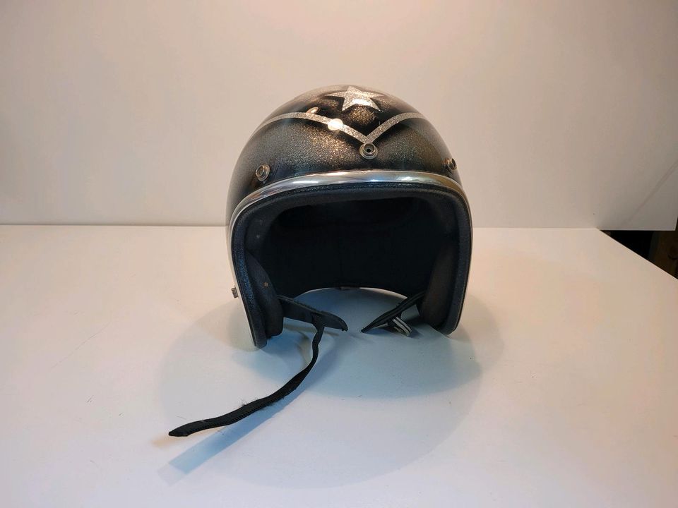 Vintage Motorrad Helm in Mommenheim