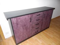 Sideboard / Kommode schwarz, Front lila marmoriert Baden-Württemberg - Gerlingen Vorschau