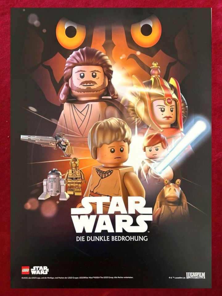 Star Wars Episode 1: Die Dunkle Bedrohung Filmplakat Poster Lego in Potsdam