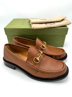 Gucci Jordaan Horsebit Leder Loafer Schuhe Mules Mokassins 44.5 München - Schwabing-Freimann Vorschau