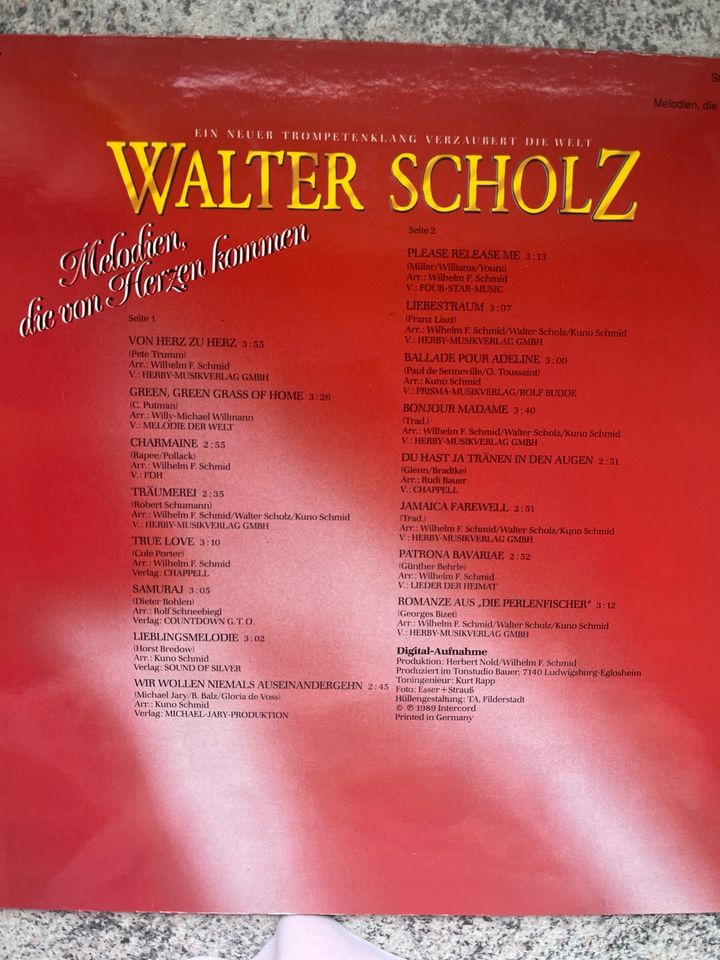 Walter Scholz Schallplatte LP Vinyl Melodien die vom Herzen komme in Mettingen