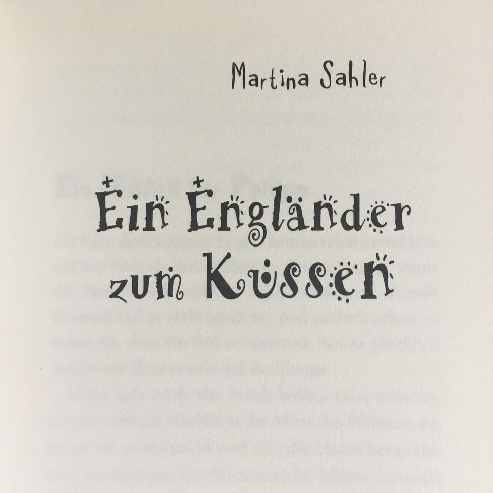 Ein Engländer zum Küssen * Martina Sahler * Thienemann 2008 * neu in Düsseldorf