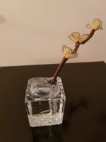 Kleine Kristallvase mit Stoffblume Bonn - Plittersdorf Vorschau