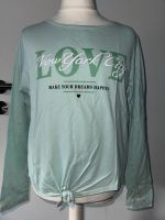 H&M Langarmshirt Shirt Pullover Pulli mintgrün geknotet  146 152 Rheinland-Pfalz - Bingen Vorschau