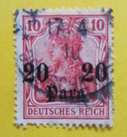 Deutsche Post in der Türkei, 1906 20 Para auf 10 Pfennig Bayern - Höchstädt i. Fichtelgebirge Vorschau
