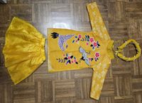 Kinder Ao Dai  Kleid gelb Gr. 92 + Rock + Haarschmuck Wandsbek - Hamburg Jenfeld Vorschau