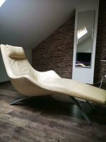 ROLF BENZ Design Longchair LC 2000 Leder creme Dortmund - Wellinghofen Vorschau