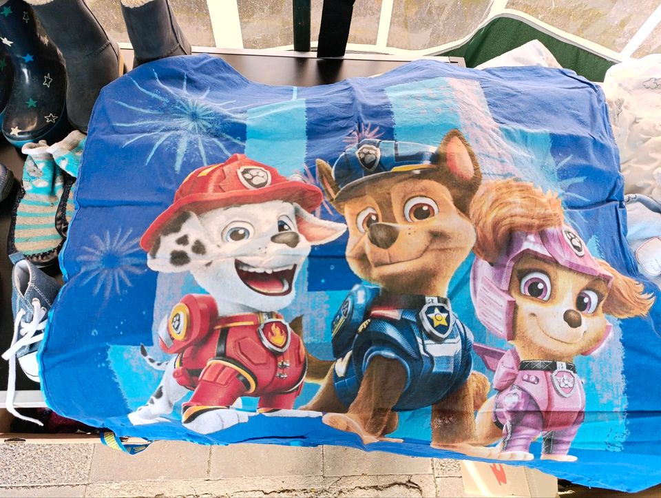 Paw Patrol Set Bettwäsche 2x Kissen und 2x Decke Normalgröße in Kronberg im Taunus