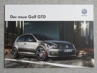 VW Golf 7 GTD Prospekt (inkl. Preisliste) Niedersachsen - Nienburg (Weser) Vorschau