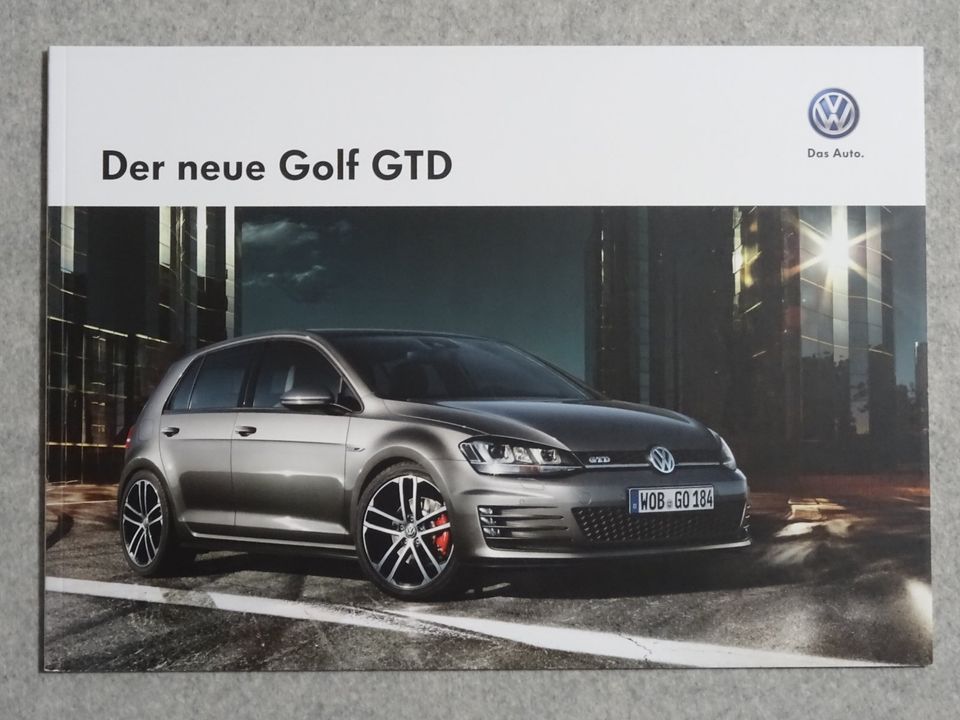 VW Golf 7 GTD Prospekt (inkl. Preisliste) in Nienburg (Weser)